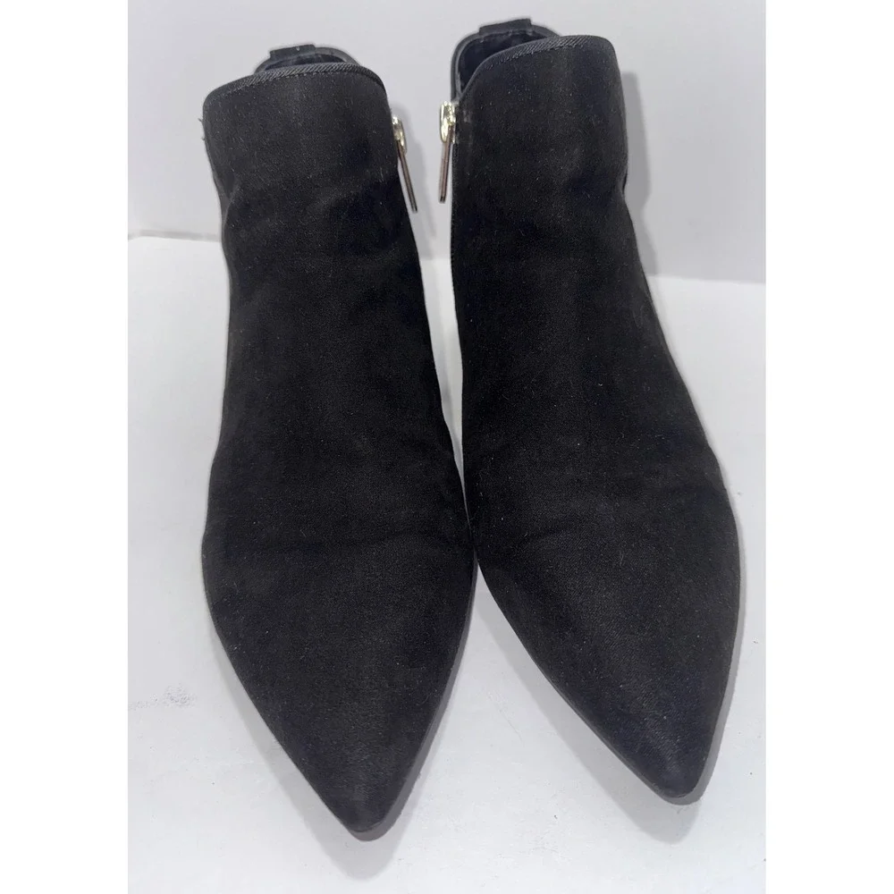 Circus by Sam Edelman Pointy Toe Black Dressy‎ Kitten Heel Ankle Bootie Goth Y2K